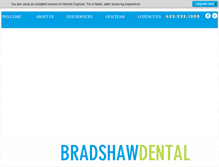 Tablet Screenshot of bradshawdentalaz.com
